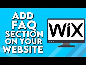 How To Add FAQ Section To Your Website Home Page on Wix