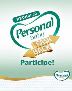 Começou a Promoção Personal Baby Cashback. Compre 2 produtos participantes e receba de volta até R$ 30. E ainda concorra a 10 prêmios de R$ 10 mil para garantir o futuro do seu bebê. É conforto para seu bebê e cashback para você. Cadastre-se já e participe. #PromoPersonalBaby | Personal Baby