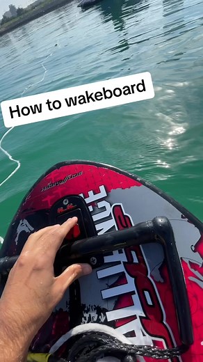 ‏How to do wakeboarding in the sea 🌊 #learnontiktok