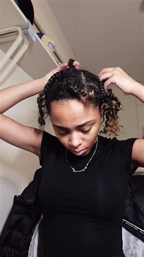 Here’s how my side part braid out turn out!!! 🎀#naturalhairstyles #hairstyles