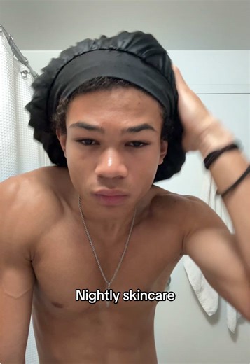 My nightly skincare routine as a model 💆🏽 #skincare #nightroutine #selfcare #model #fyp