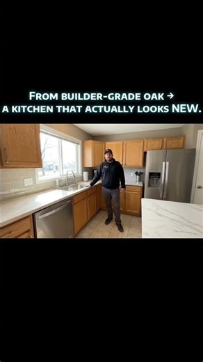 How I Turn Old Oak Cabinets Into a Modern Kitchen (Fast Before/After)