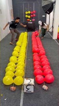 Ghost Vs Men Yellow Or Red 108 Ballon Pop Target Challenge #shorts