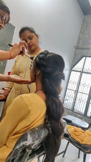 Makeup practice session with my student,DM to learn and be a part of my classes ✨#hairstyle #makeup