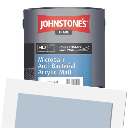 Johnstones Trade Microbarr Anti Bacterial Acrylic Matt (Tinted) PPG1165-3 Northern Exposure 5L