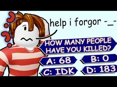 the WEIRD world of roblox quiz games...