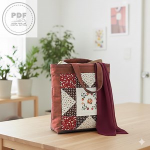 Flower Star Patchwork Bag Pattern | Beginner Quilting Project | Embroidered Tote Bag Tutorial | PDF Sewing Pattern Handmade Bag - Etsy Australia