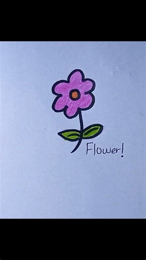 How to Draw Flowers from Number 3 for Kids