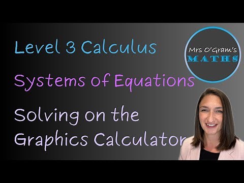 Solving systems of equations with 3 unknowns using the graphics calculator