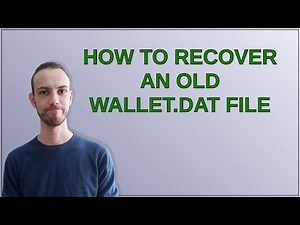 Bitcoin: How to recover an old wallet.dat file
