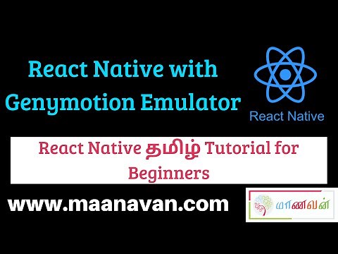 React Native with Genymotion Emulator | #3 React Native Tamil Tutorial for Beginners