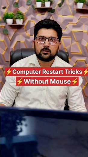 Restart 🖥️Computer Without Mouse #restart #computer #tricks