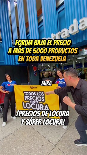 😃 ¡Increíble! Nuestros panas de @forumsupermayorista bajaron los precios a más de 5000 productos en todos sus supermercados a nivel nacional. Precios de Locura y Súper Locura ¿Qué te parecen estos precios? #caracas #supermercado #mercado #noticiasvenezuela #alimentos