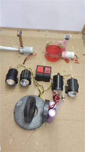 smoke pump and water pump and fog light powering with use magnet and magnetic force_Dc Motor Hack