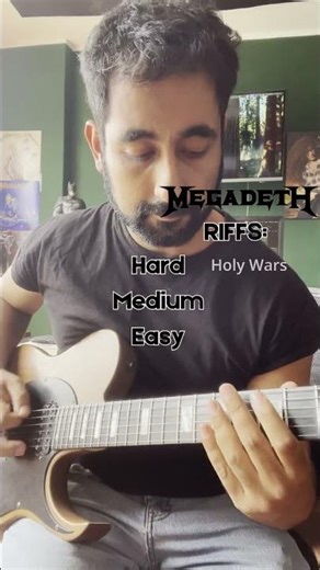MEGADETH Riffs EASY to HARD