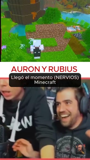 LLego el momento que estaba esperando auron y el rubius en la casa de willy en minecraft