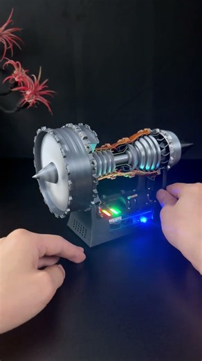 Take It Apart: See Every Part of This Working Turbofan Model