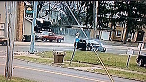 Wow: A crash at Hillcrest Avenue and Catalpa Road in Dayton was caught on camera. At least one suspect was taken into custody: http://ddnnews.com/2IFSW75 | Dayton Daily News