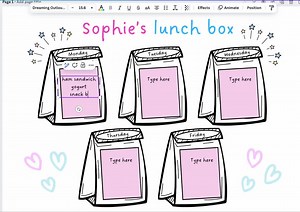 Kids Lunch Box Planner | Editable Canva Template | Weekly Meal Prep Chart| Printable Fridge Organiser for School Lunches - Etsy Australia