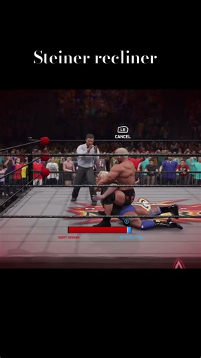 Steiner recliner for the W #wwe2k25 #subscribe #wrestling #nitro #wcw #scottsteiner