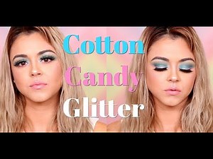 Cotton Candy Glitter makeup tutorial | Beauty by Pinky