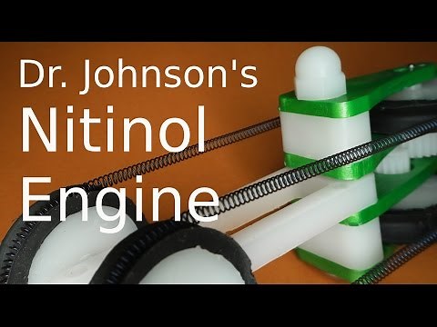 Very strong Nitinol Engine running on warm water and ice