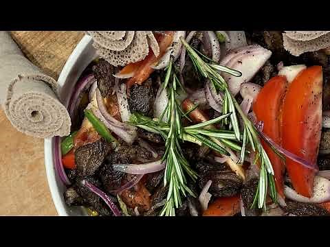 Derek tibs (Ethiopian style stir-fried beef)