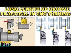 OD GROOVING PRACTICAL IN CNC TURNNG| What is od grooving|| How to do practical of od grooving in cnc
