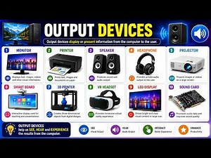 Output Devices of Computer | Monitor, Printer, Speaker, Headphone & More Explained