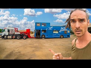 Towing My Double Decker Bus Tiny Home Conversion