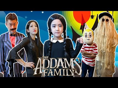 【ハロウィン】かんあきファミリーがアダムスファミリーになってみた！