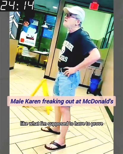 Male Karen freaking out at McDonald's#McDonald#freaking #Karen