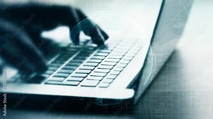 businessman hands type on laptop keyboard business 4K Hands touch typing pointing cloud data social network media,Businesswoman working on tablet computer,Extreme close-up human hands on keyboard 4K Stock Video