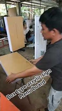 acrylic box type menu board #signfabrication #3dletters