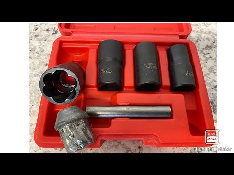 Product Review & Demonstration of the ABN 5pc Twist Socket Set - Removes Damaged Lug Nuts.