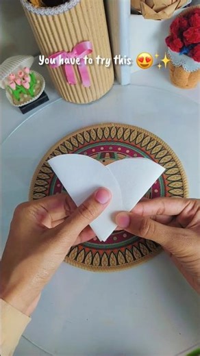 I turned a piece of PAPER into this 💝 #diy #shorts