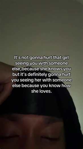 That girl is not worried about anybody you get after her trust me she’ll rather take her love and leave !
