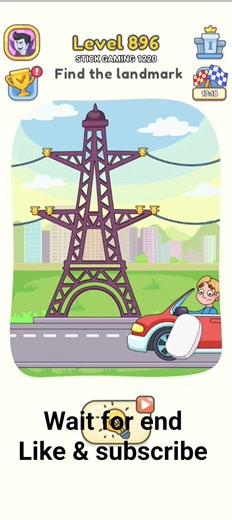 Dop 5 level 896 Find the landmark gameplay #funnyvideo#100million#shorts #stickgaming1220