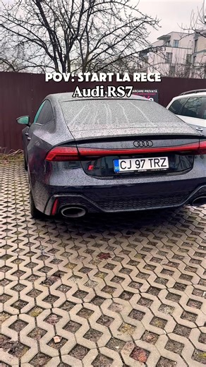 Cold Start Audi Rs7. Crazy sound