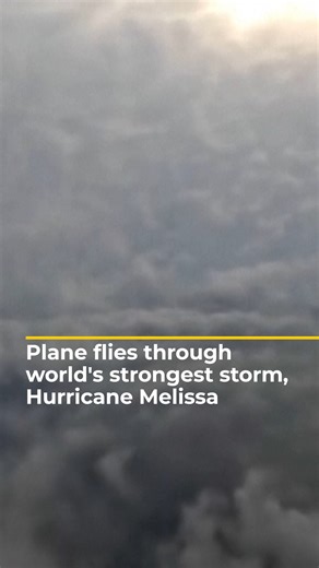 A US Air Force plane flew inside Hurricane Melissa on Monday over the Caribbean, revealing a rare weather phenomenon known as the ‘stadium effect’. Forecasters say the Category 5 storm is set to be Jamaica’s most destructive on record and is expected to make landfall on Tuesday. | Al Jazeera English