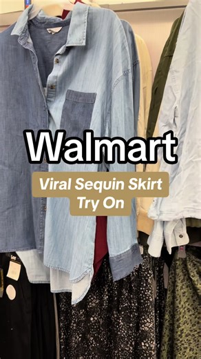 #sequinskirtoutfits #walmartholidayfashion #viralskirt #holidaypartyoutfit #walmarttryon #walmartfashion2023