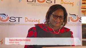 Professor Otlogetswe Totolo, BIUST Vice Chancellor officially handed-over a Kgotla Shelter constructed through CSR intiative to Palapye Kgosi Martha Lebang and the Palapye administrative leadership | Botswana International University of Science & Technology - BIUST