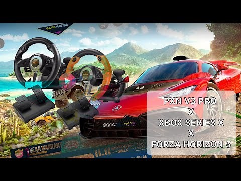 HOW TO: PXN V3 PRO Gaming Steering Wheel Setup in Xbox Series X + Forza Horizon 5! (2021 edition)