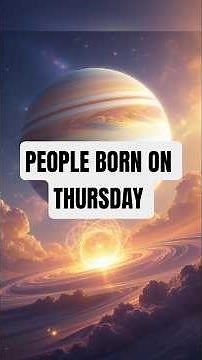 Born on Thursday Meaning (Personality Traits Explained)✨️#shorts #viral