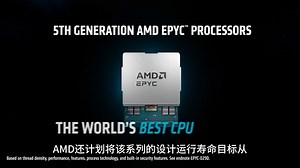 AMD发布新CPU：最高192颗Zen5核心