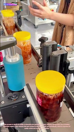 The Precision of Automation: Labeling with a Round Bottle Labeler