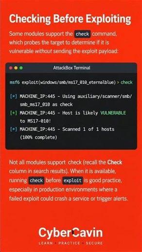 Metasploit Check Module: Verify Before You Exploit