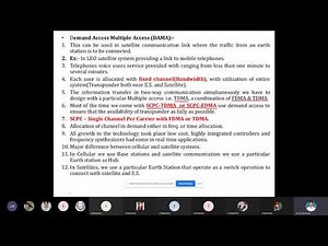 Demand Access Multiple Access DAMA in satellite Communication
