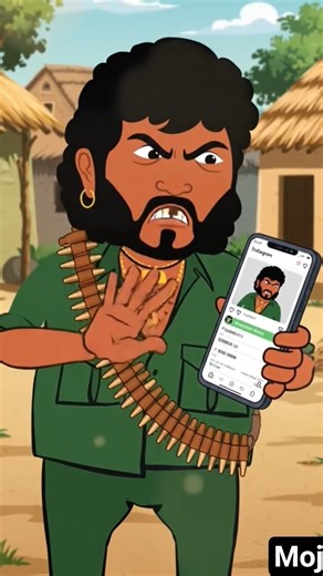 आज के जमाने कि शोले #moj #sort #funny #cartoon #comedy