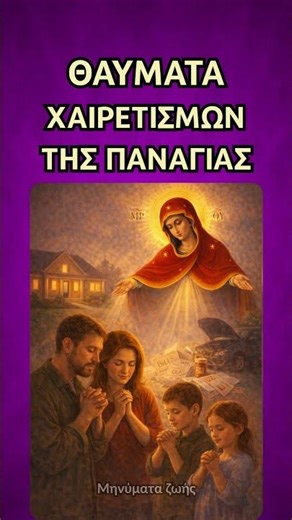 (40) Θαύματα των Χαιρετισμών της Παναγίας σήμερα !!